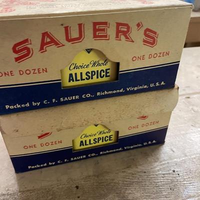 Two Cases of Sauer's Whole Allspice (12 Containers per case)