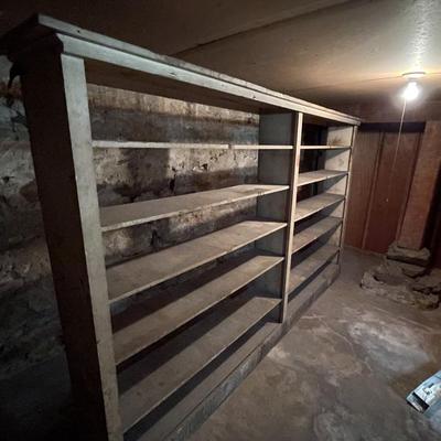 Large Vintage Storage Shelf (Please Read Description)