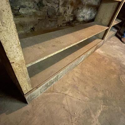 Large Vintage Storage Shelf (Please Read Description)
