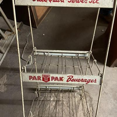Vintage Beverage PartPak Display Rack