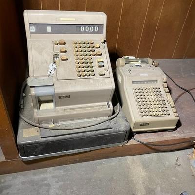 Vintage Sylva Supply Co Cash Register and Adding Machine