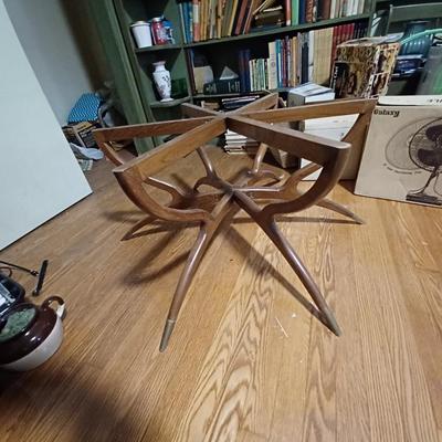 Vintage Mahogany Spider Leg Base