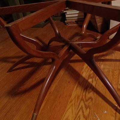 Vintage Mahogany Spider Leg Base