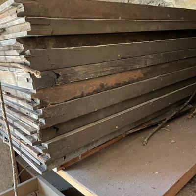 Set of Eight Vintage Double Hung Glass Windows
