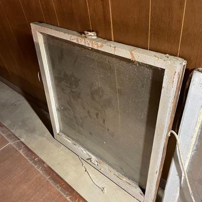 Pair of Vintage Windows Lot Three
