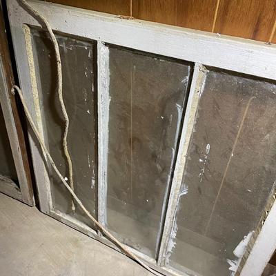 Pair of Vintage Windows Lot Three
