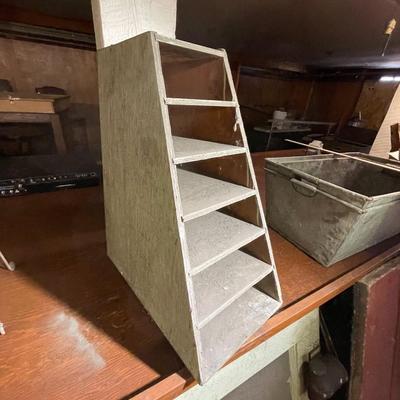 Pair of Vintage Countertop Can Display Racks