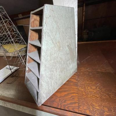 Pair of Vintage Countertop Can Display Racks