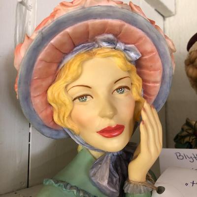 Farmhouse Mercantile Trio of Cameo Head Vases: Lot Two