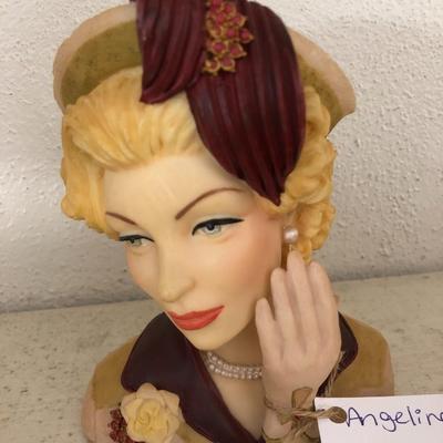 Farmhouse Mercantile Trio of Cameo Head Vases: Lot Five