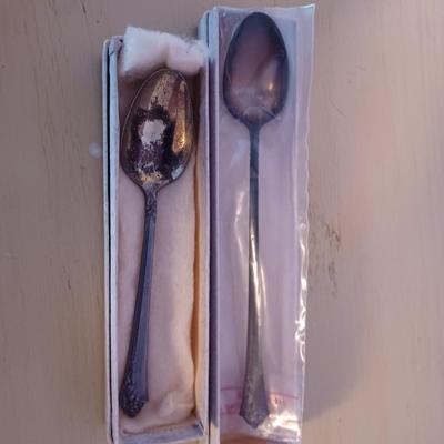 Sterling Spoons pair boxed
