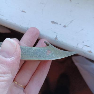 Brass shoe ashtray