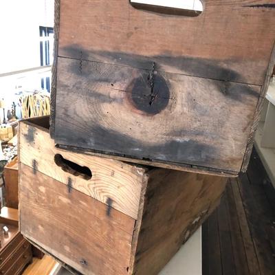 Pair of Vintage Fruit Crates: Lot Three