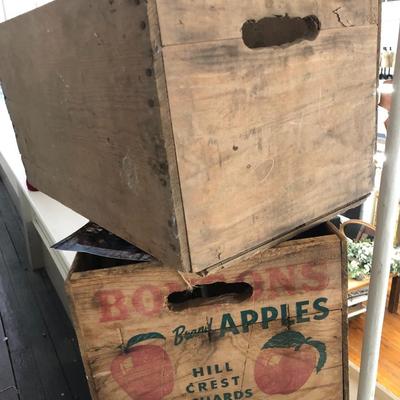 Pair of Vintage Fruit Crates: Lot Five