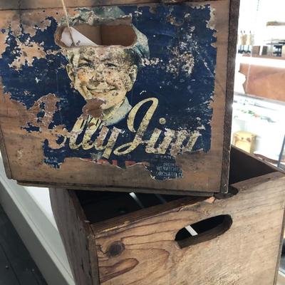 Pair of Vintage Fruit Crates: Lot Six