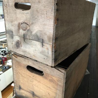 Pair of Vintage Fruit Crates: Lot Eight