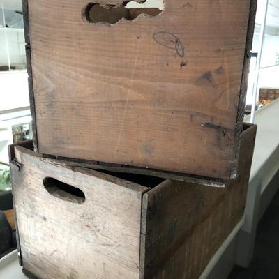 Pair of Vintage Fruit Crates: Lot Nine