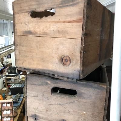 Pair of Vintage Fruit Crates: Lot Eleven