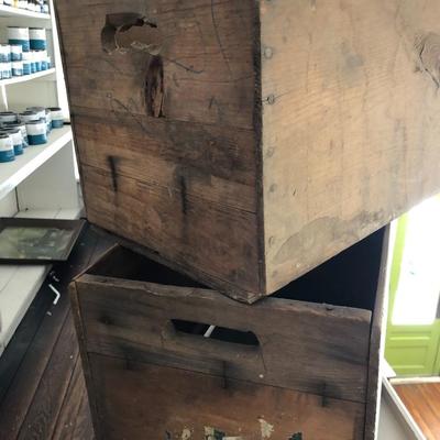 Pair of Vintage Fruit Crates: Lot Twelve