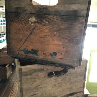 Pair of Vintage Fruit Crates: Lot Thirteen
