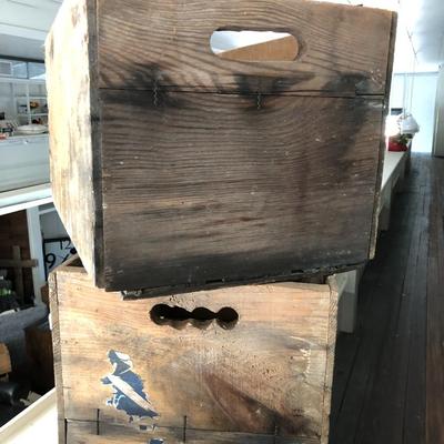 Pair of Vintage Fruit Crates: Lot Thirteen
