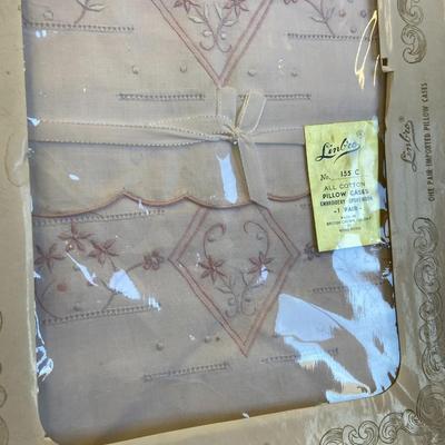 Pair of Vintage Pillow Case Ensembles (Never Opened!)