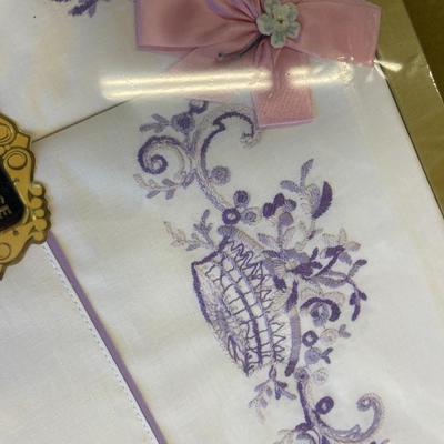 Pair of Vintage Pillow Case Ensembles (Never Opened!)