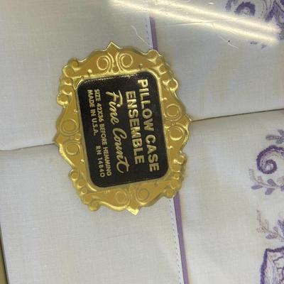 Pair of Vintage Pillow Case Ensembles (Never Opened!)