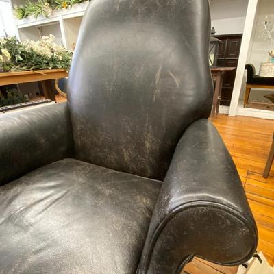 Pearson Black Leather Chair