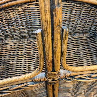 Lot of Four Carrier Baskets and Sign