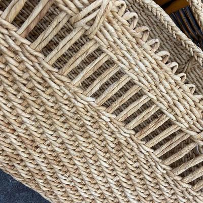 Lot of Four Carrier Baskets and Sign