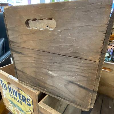 Trio of Vintage Fruit Crates: Lot Fourteen
