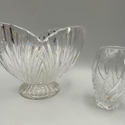 Marquis By WATERFORD Crystal Bowl & Small Vase
