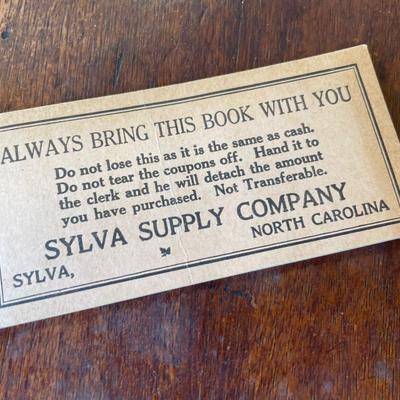 Vintage Sylva Supply Coupons Box