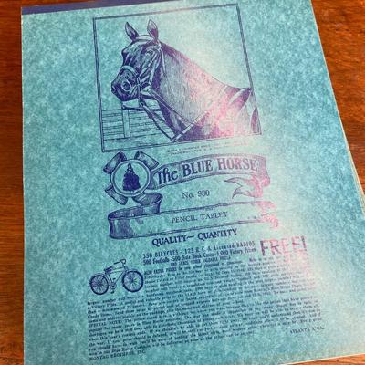The Blue Horse No 980 Vintage Writing Tablet