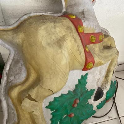 Vintage Reindeer Flat Blow-Mold