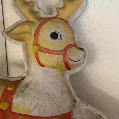Vintage Reindeer Flat Blow-Mold