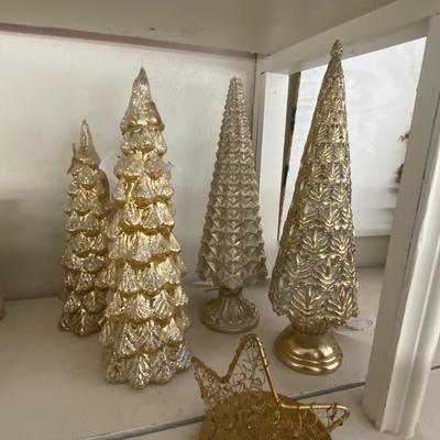 Farmhouse Mercantile Modern Golden Trees and Decor