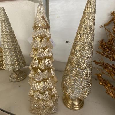 Farmhouse Mercantile Modern Golden Trees and Decor