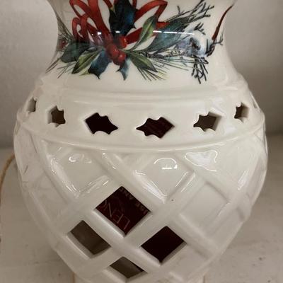 Farmhouse Mercantile Porcelain and Sign Christmas Lot