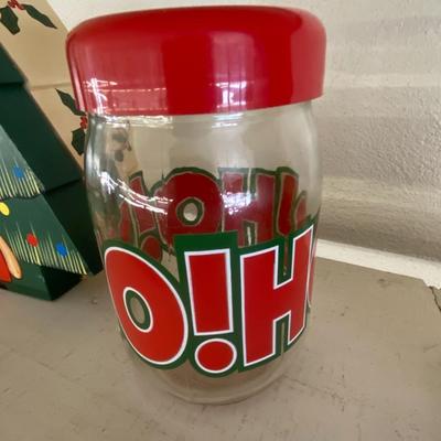 Farmhouse Mercantile Christmas Jar and Boxes Lot