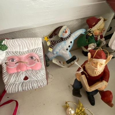 Farmhouse Mercantile Christmas Ornaments and Knickknack Lot