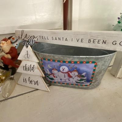 Farmhouse Mercantile Christmas Ornaments and Knickknack Lot
