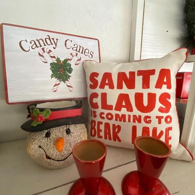 Farmhouse Mercantile Christmas Decor Lot Two