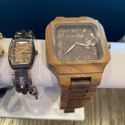 Brown band watches