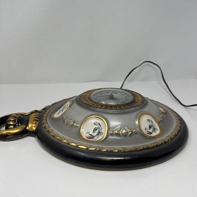 Vintage Oxford Spinning Company Sessions Porcelain Wall Clock