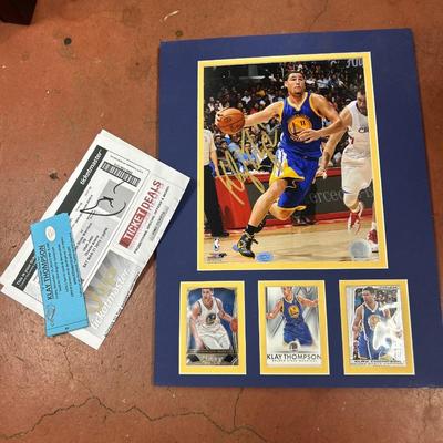 Klay Thompson Autographed Photo & cards - All seen