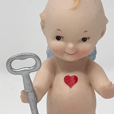 4â€ Kewpie Porcelain Figure by Charisma Jesco Imports -Signed