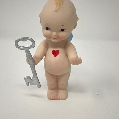 4â€ Kewpie Porcelain Figure by Charisma Jesco Imports -Signed