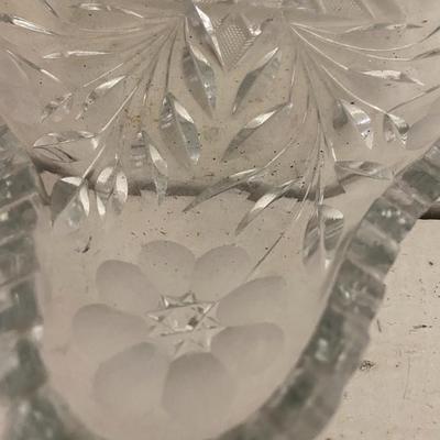 Farmhouse Mercantile Set of Six Glassware Candlesticks, Vase, and Trays Lot